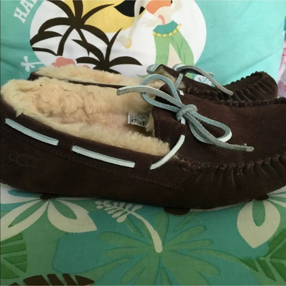 UGG Dakota Espresso Plush Moccasin Slipper… - Picture 3 of 7